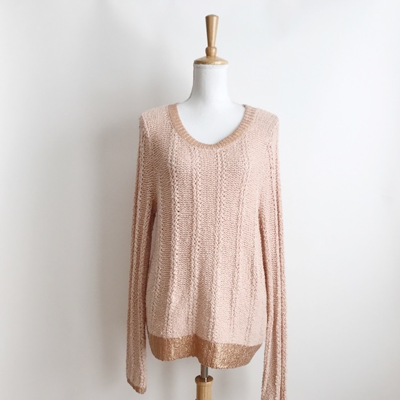 Pink and gold sweater Clearance
